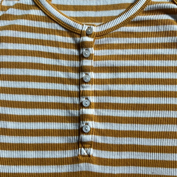 American Eagle Aerie Yellow Stripped Tank - Picture 3 of 3